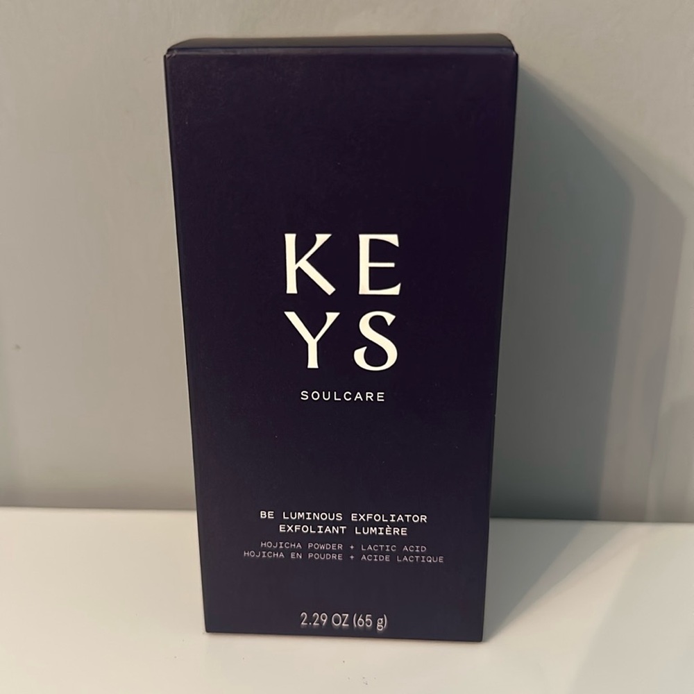 New! Keys Soulcare BE LUMINOUS EXFOLIATOR POWDER WITH LACTIC ACID 2.29 oz
